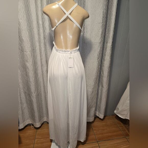 WHITE EMBROIDERED SUMER DRESS NWT - Picture 5 of 12